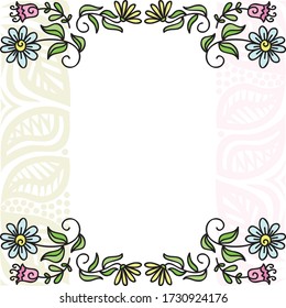Fondo floral decorativo. Ilustración del vector