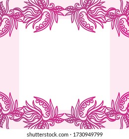 Decorative floral background. Vector illustration