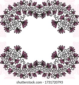 Fondo floral decorativo. Ilustración del vector