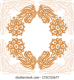 Decorative floral background. Vector illustration