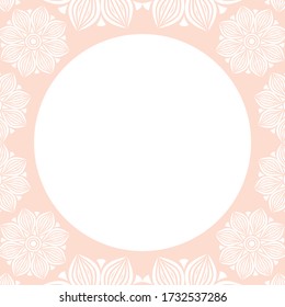 Decorative floral background. Vector illustration