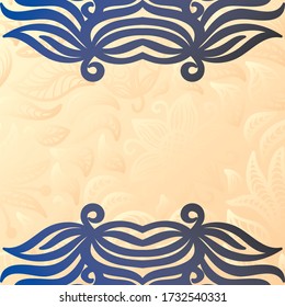 Fondo floral decorativo. Ilustración del vector
