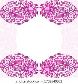 Decorative floral background. Vector illustration