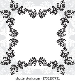 Decorative floral background. Vector illustration