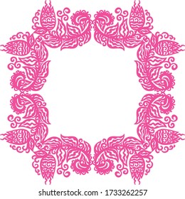 Decorative floral background. Vector illustration