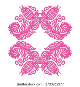 Decorative floral background. Vector illustration