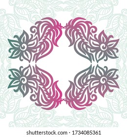 Decorative floral background. Vector illustration