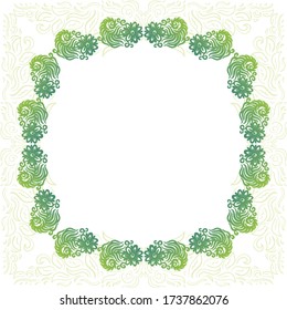 Decorative floral background. Vector illustration