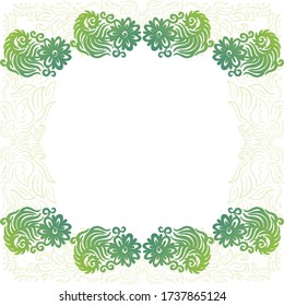 Decorative floral background. Vector illustration