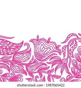 Decorative floral background. Vector illustration