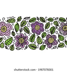 Fondo floral decorativo. Ilustración del vector