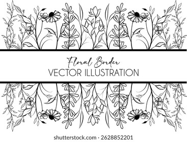 Decorative Floral Border for  Title Name Border