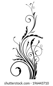 Decorative floral branch 