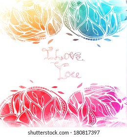 decorative floral card