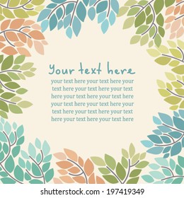 Decorative floral card