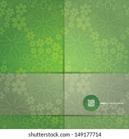 Decorative floral card. vector