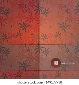 Decorative floral card. vector
