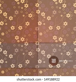 Decorative floral card. vector