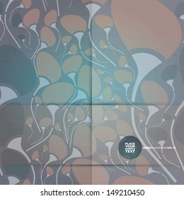 Decorative floral card. vector