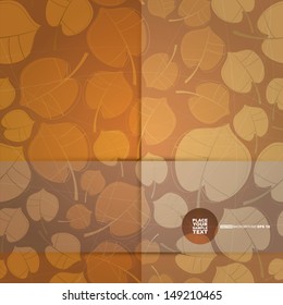Decorative floral card. vector