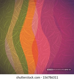 Decorative floral card. vector