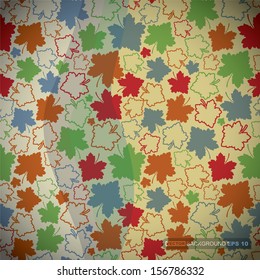 Decorative floral card. vector
