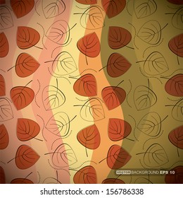 Decorative floral card. vector