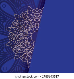 decorative floral colorful half mandala ethnicity artistic icon vector illustration design