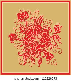 decorative floral composition