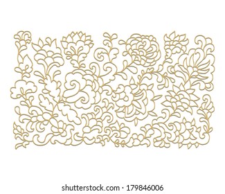 Decorative floral composition