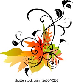 Decorative floral composition