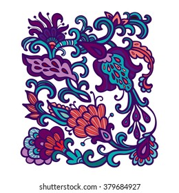 Decorative floral composition 