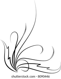 decorative floral corner