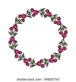 Decorative floral crown icon