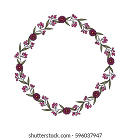 Decorative floral crown icon