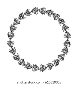 Decorative floral crown icon vector illustration design