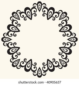 decorative floral design element