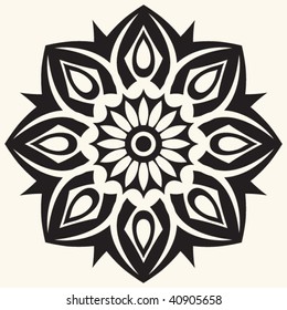 decorative floral design element