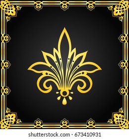 Decorative floral design elements and vector ornaments
