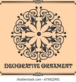 Decorative floral design elements and vector ornaments set