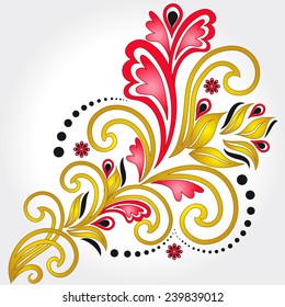 Decorative floral element