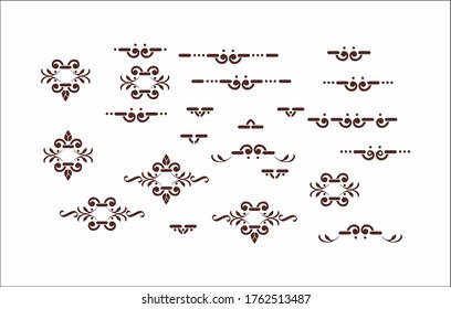 Decorative floral element for design
