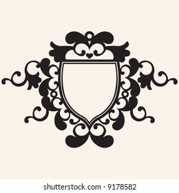 decorative floral escutcheon