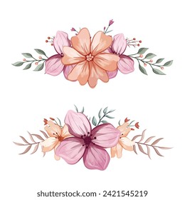 Decorative Floral Foliage Ornament for Wedding Invitation