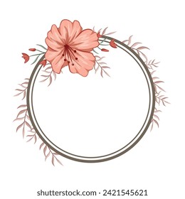 Decorative Floral Foliage Ornament for Wedding Invitation