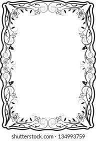 decorative floral frame