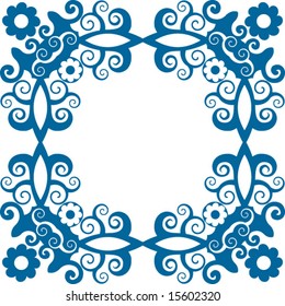 decorative floral frame