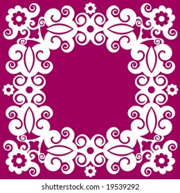 dekorativer Blumenrahmen
