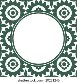 marco floral decorativo