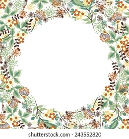 Decorative floral frame